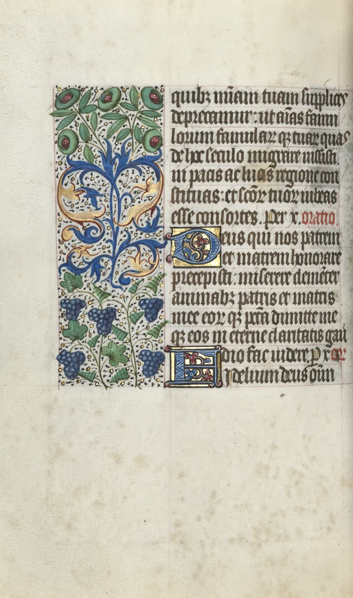Book of Hours (Use of Rouen): fol. 109v by Master of the Geneva Latini, book, 1465-1475