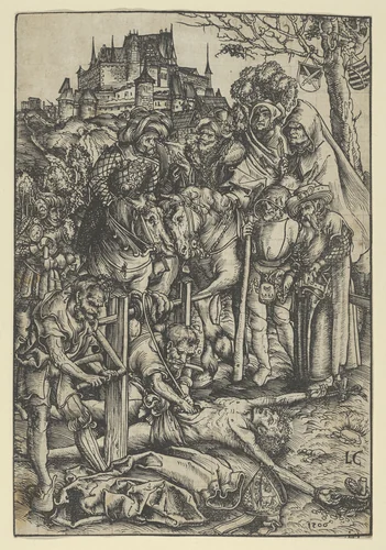 The Martyrdom of St. Erasmus by Lucas Cranach, print, 1506
