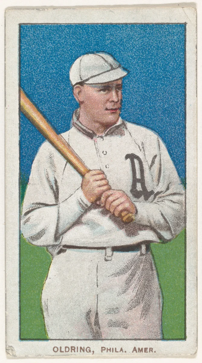 Oldring, Philadelphia, American League, from the White Border series (T206) for the American Tobacco Company by American Tobacco Company, print, 1909-1911