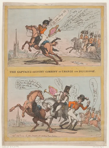 The Captains Account Current of Charge and Discharge by Thomas Rowlandson, print, 1807