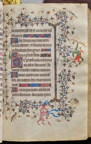 Hours of Charles the Noble, King of Navarre (1361-1425): fol. 117r, Text by Master of the Brussels Initials and Associates, book, 1400-1410