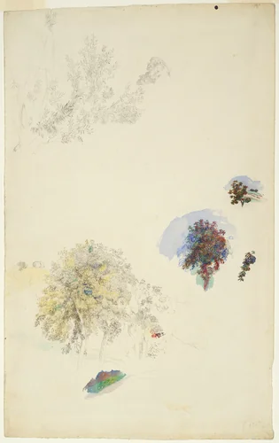 Studies of Trees and Foliage by Pierre-Auguste Renoir, painting, 1884-1887