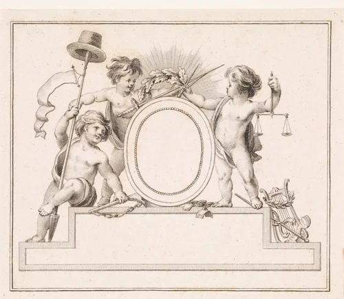 Lidmaatschapskaart van de Vaderlandsche Societeit te Utrecht by Reinier Vinkeles, print, 1795