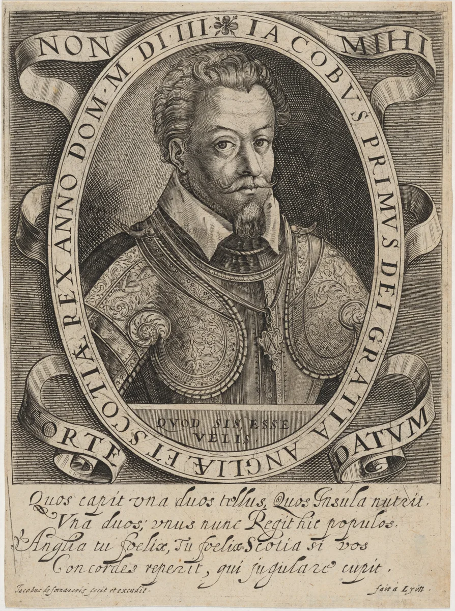 James I by Jacques de Fornazeris, print, 1539-1630