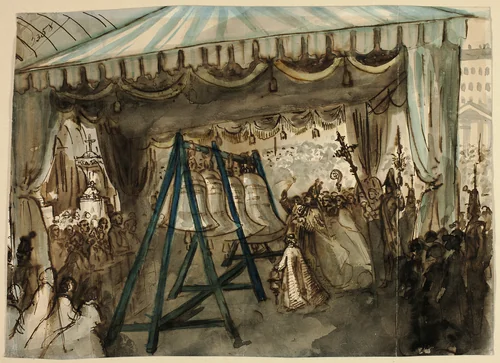 Study by Constantin Guys, drawing, 1856-1892