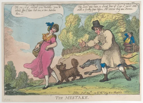 The Mistake by Thomas Rowlandson, print, 1809