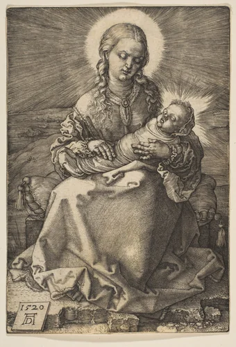The Virgin with the Swaddled Child by Albrecht Dürer, print, 1520