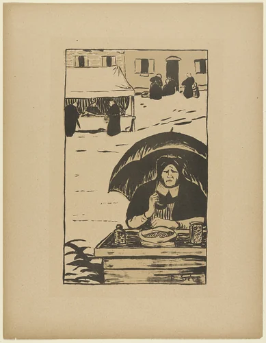 The Rag Merchant from La Revue Blanche, vol. 6, no. 31 by Paul Sérusier, print, 1894