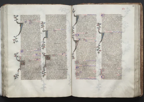 The Gotha Missal: Fol. 100v, Text by Master of the Boqueteaux, book, 1370-1380