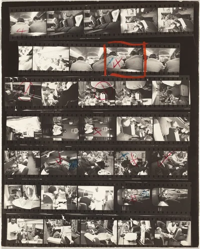 Americans 8/Congressional 12--En route from New York to Washington, Club Car by Robert Frank, photograph, 1954