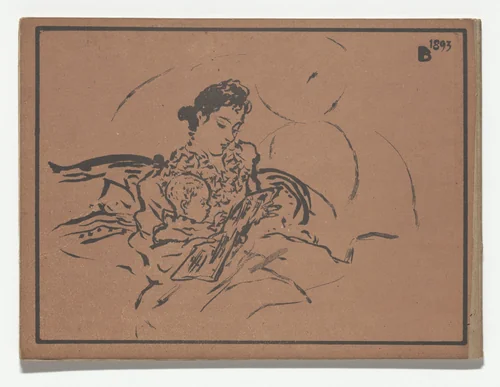 Back cover from Petit solfège illustré (Little Illustrated Solfège) by Pierre Bonnard, illustrated book, 1893