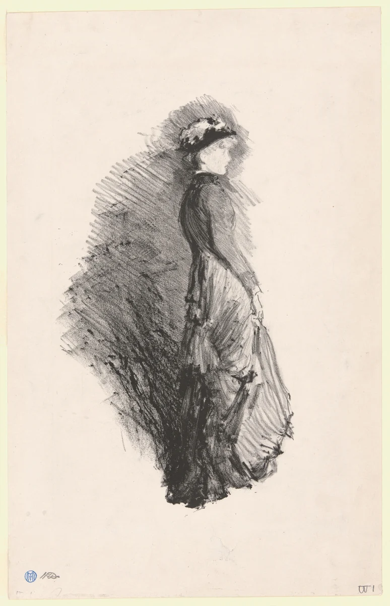 Study by James McNeill Whistler, print, 1878