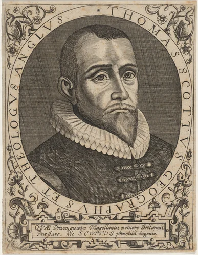 Thomas Scott, Geographer and Theologian by Unknown 19th Century, print, 1650