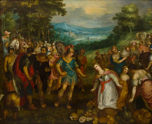 The Encounter of David and Abigail by Hans Rottenhammer, painting