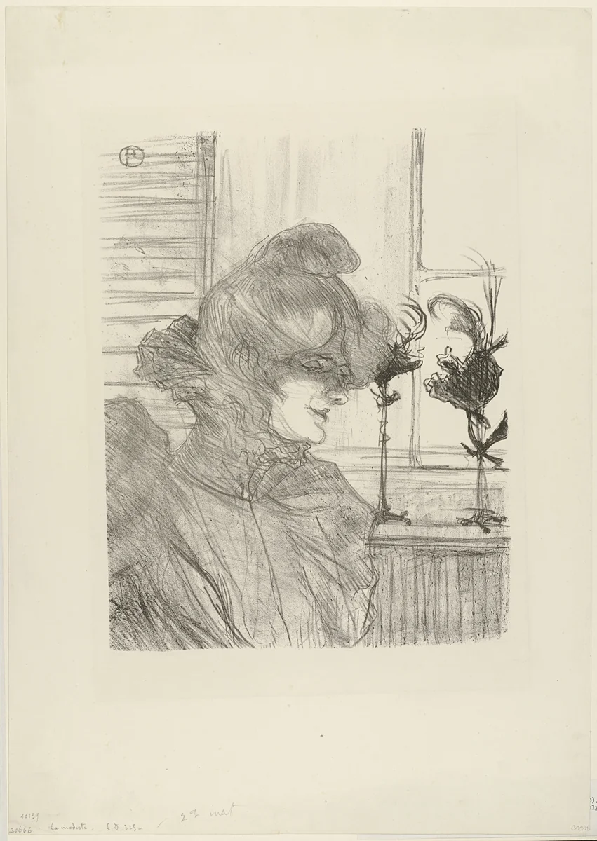 Le Margouin (Mademoiselle Louise Blouet) by Henri de Toulouse-Lautrec, print, 1900