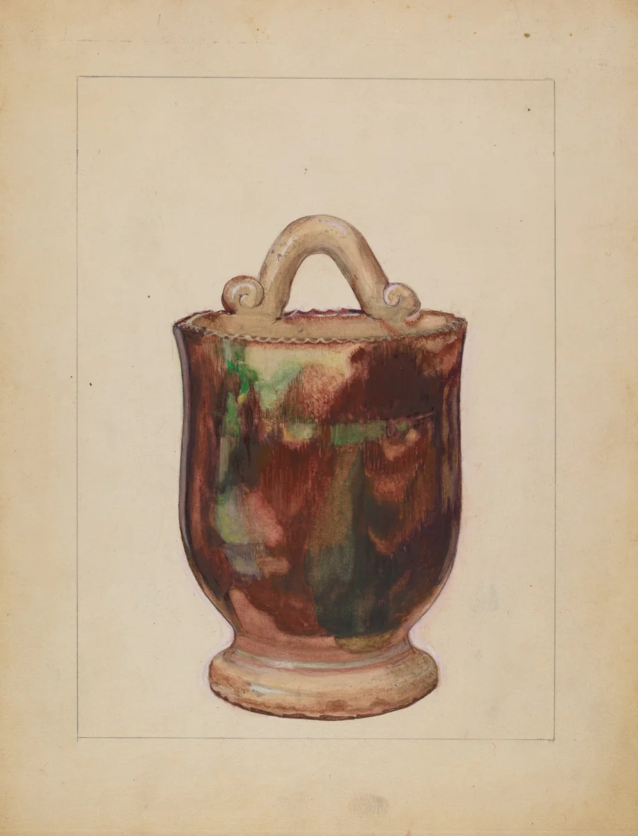 Wall Pocket for Flowers by John Fisk, index of american design, 1936