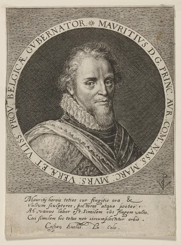 Maurice of Nassau, Prince of Orange by Crispijn van de Passe I, print, 1565-1637