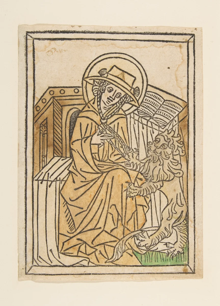 St. Jerome by anonymous, print, 1400-1499