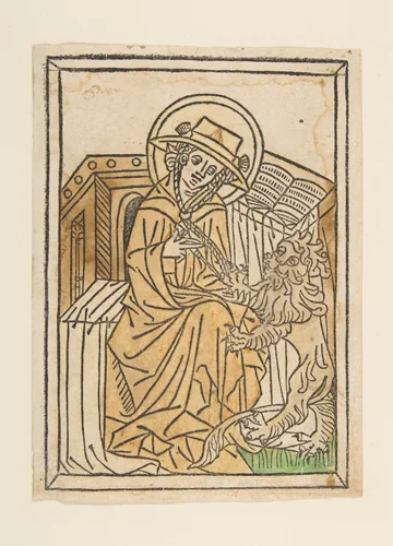 St. Jerome by anonymous, print, 1400-1499