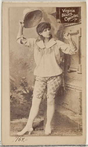 Card 768, from the Actors and Actresses series (N45, Type 2) for Virginia Brights Cigarettes by Allen & Ginter, photograph, 1885-1891