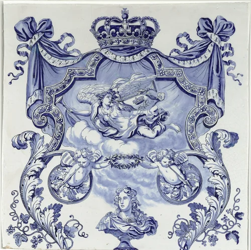 Twee platen uit een kolom by De Grieksche A, other, 1690