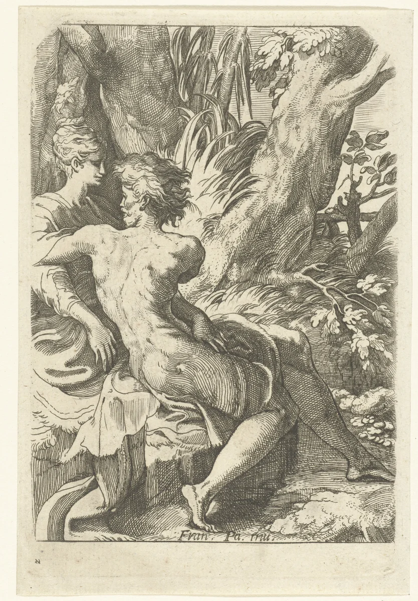 Liefdespaar by anonymous, print, 1520-1590