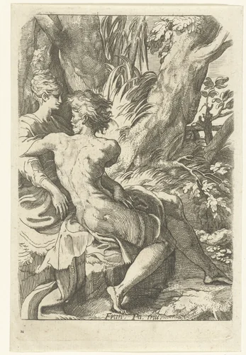 Liefdespaar by anonymous, print, 1520-1590