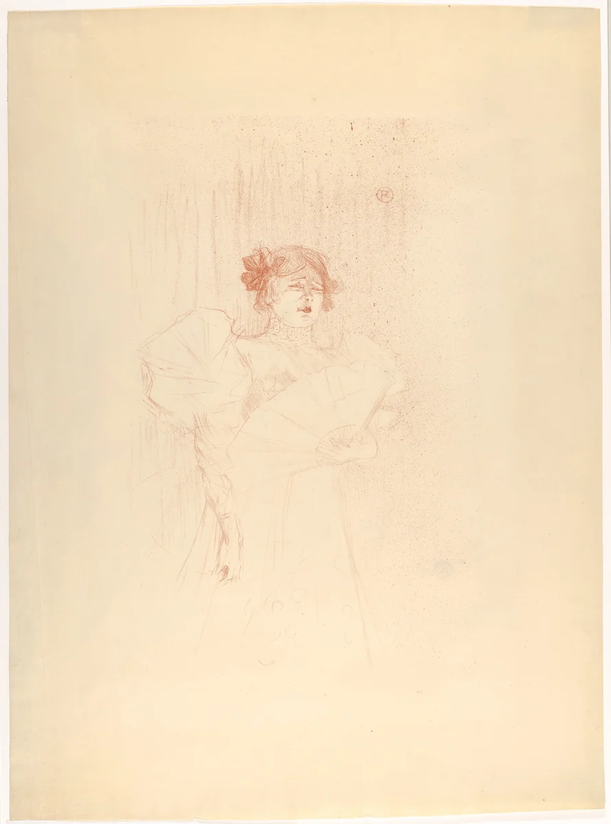 Luce Myrès (Front View) by Henri de Toulouse-Lautrec, print, 1895