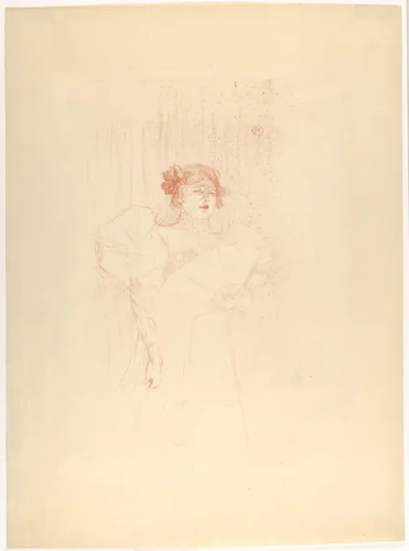 Luce Myrès (Front View) by Henri de Toulouse-Lautrec, print, 1895