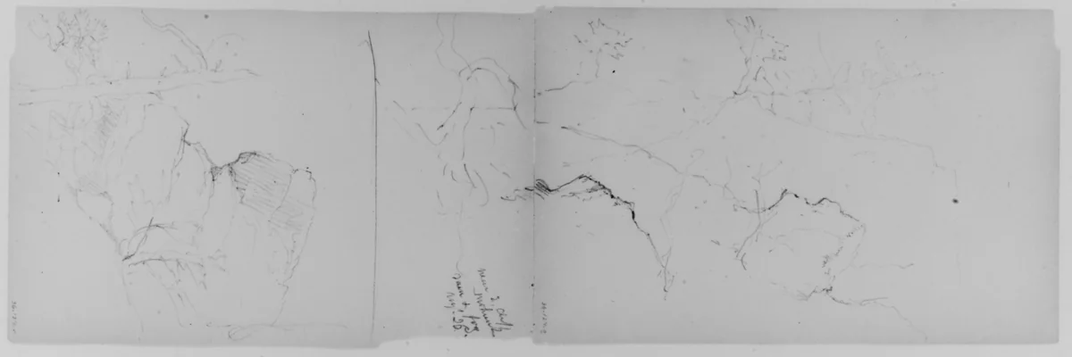 Mohonk (from Sketchbook) by Daniel Huntington, artwork, 1870
