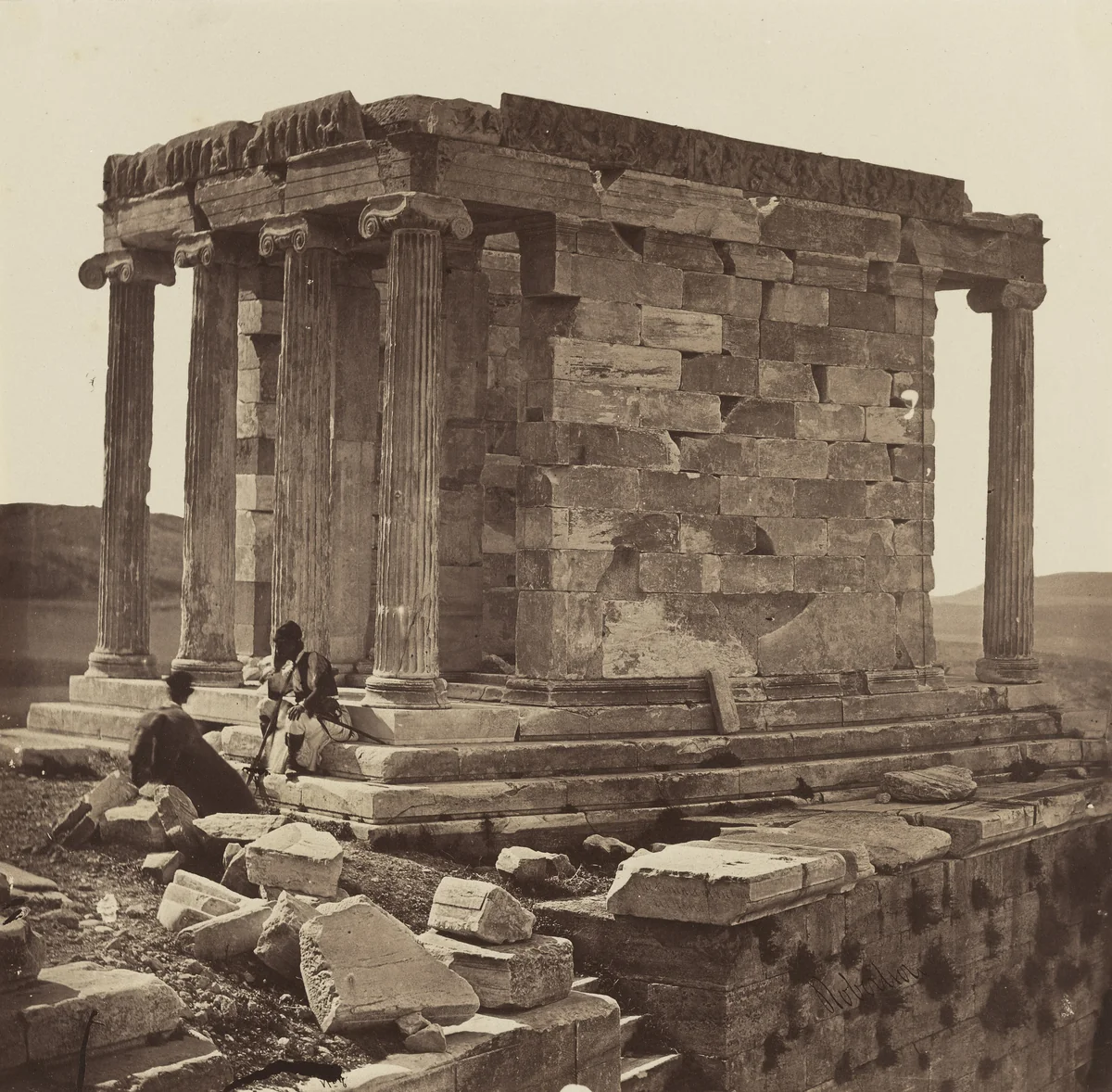 Temple of Athena Nike by James Robertson, photograph, 1854