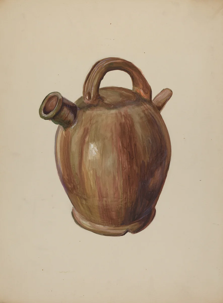 Pa. German Cider Jug by Charles T. Smith, index of american design, 1938