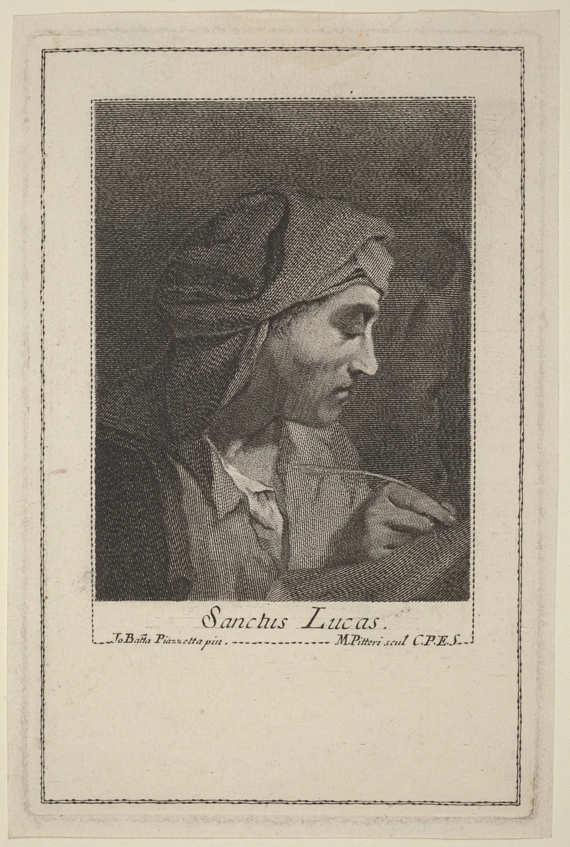 Sanctus Lucas by Marco Alvise Pitteri, print, 1702-1786
