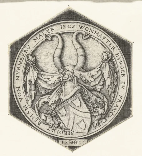 Familiewapen van Hans Sebald Beham by Unknown, print, 1544