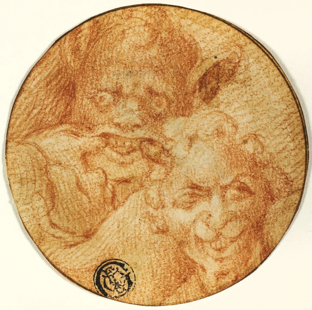 Two Devils by Michelangelo Buonarroti, drawing, 1580-1599