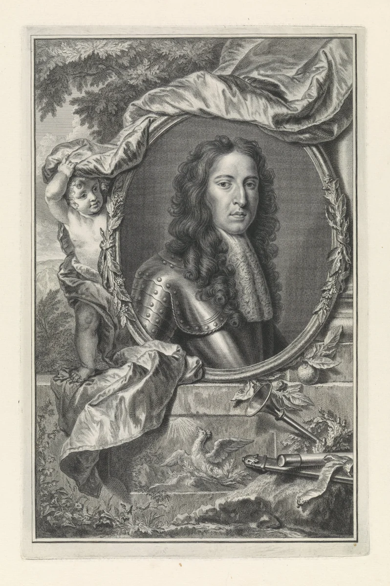 Portret van prins Willem III van Oranje-Nassau by Pieter Tanjé, print, 1749
