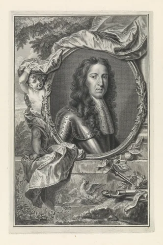 Portret van prins Willem III van Oranje-Nassau by Pieter Tanjé, print, 1749