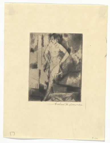 Girl Running by Arthur B. Davies, print, 1917