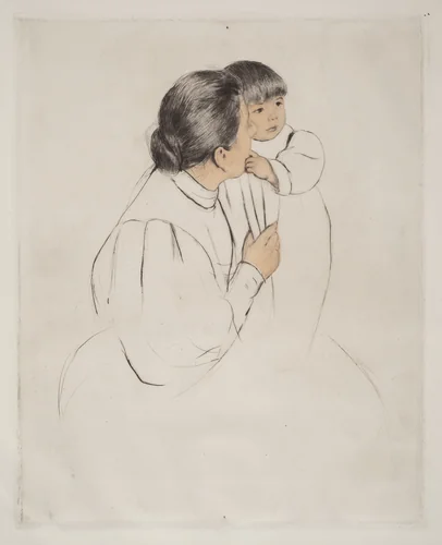 Peasant Mother and Child by Mary Cassatt, print, 1894