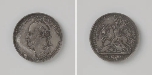 Vijftigjarige herdenking van de Slag bij Waterloo 1865 by Mansfelt en Zoon, P., metalwork, 1865