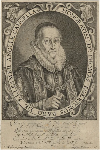 Thomas Egerton, First Viscount of Brackley by Simon van de Passe, print, 1595-1647