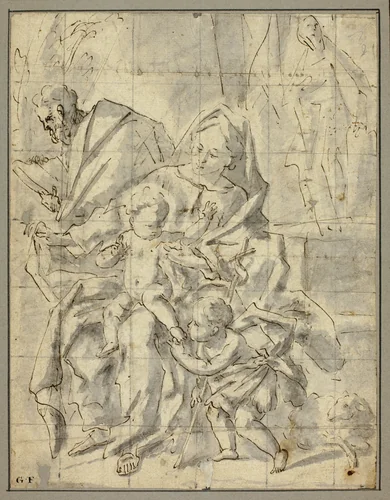 Holy Family with Infant Saint John the Baptist by Gaspare Diziani
Giovanni Antonio Bilivert
unknown Neopolitan artist, drawing, 1709-1767
