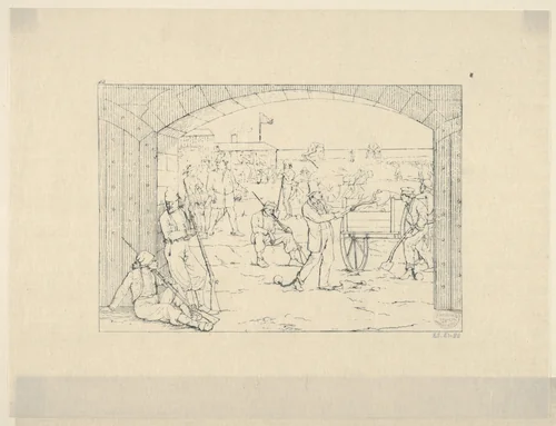 Butler's Victims of Fort St. Philip (from Confederate War Etchings) by Adalbert John Volck, print, 1861-1863