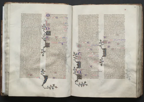 The Gotha Missal: Fol. 40r, Text by Master of the Boqueteaux, book, 1370-1380