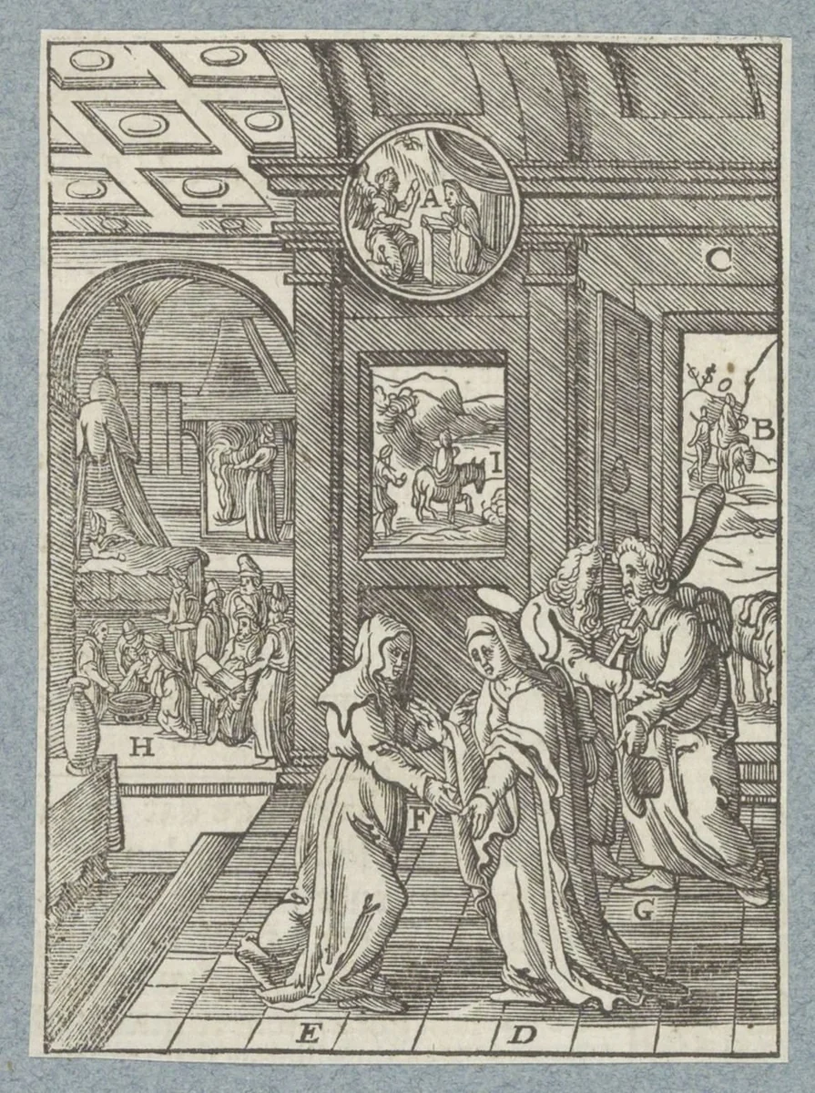 Visitatie by Christoffel van Sichem, print, 1629