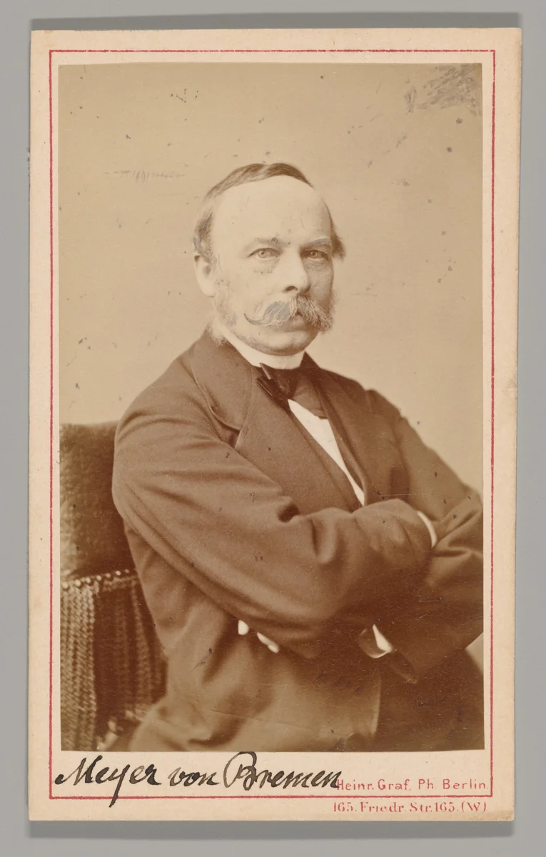 [Meyer George von Bremen] by Heinrich Graf, photograph, 1860-1869