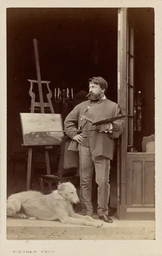 Ernest Meissonier by Robert Jefferson Bingham, photograph, 1860-1869