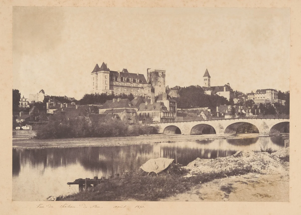 Vue du château de Pau by Joseph Vigier, photograph, 1853