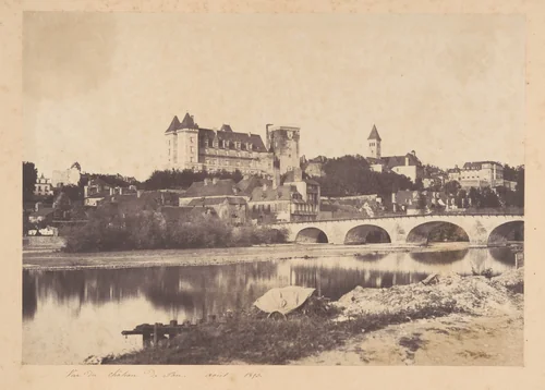 Vue du château de Pau by Joseph Vigier, photograph, 1853