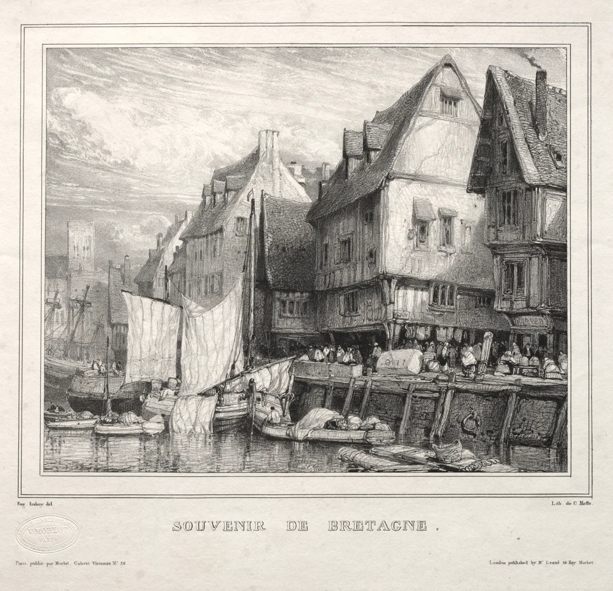 Souvenirs: Souvenir of Brittany by Eugène Isabey, print, 1832